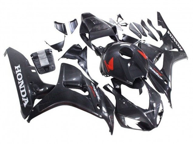 Discount 2006-2007 Faux Carbon Fiber Red White Honda CBR1000RR Motorcycle Fairings Canada
