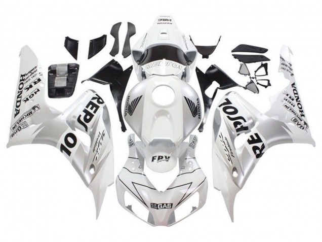 Discount 2006-2007 White Silver Black Repsol Honda CBR1000RR Motorcycle Fairings Canada
