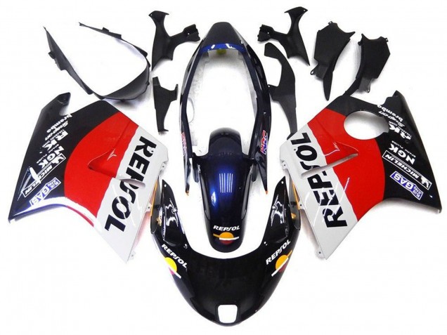 Discount 1996-2007 Red White Blue Glossy Black Repsol Honda CBR1100XX Blackbird Motorcycle Fairings Canada