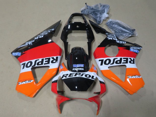 Discount 2002-2003 Orange White Red Glossy Black Repsol Honda CBR900RR 954 Motorcycle Fairing Canada