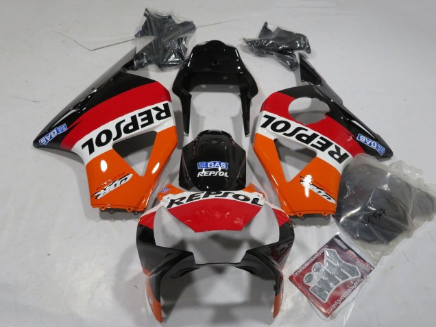 Discount 2002-2003 Orange White Red Glossy Black Repsol Honda CBR900RR 954 Motorcycle Fairings Canada