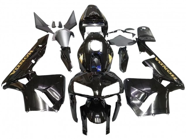 Discount 2005-2006 Black Gold Honda CBR600RR Motorcycle Fairings Canada