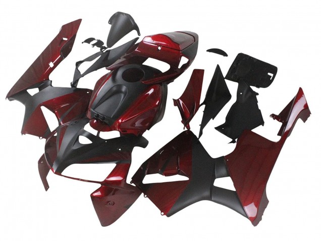 Discount 2005-2006 Maroon Red Matte Black Honda CBR600RR Motorcycle Fairings Canada