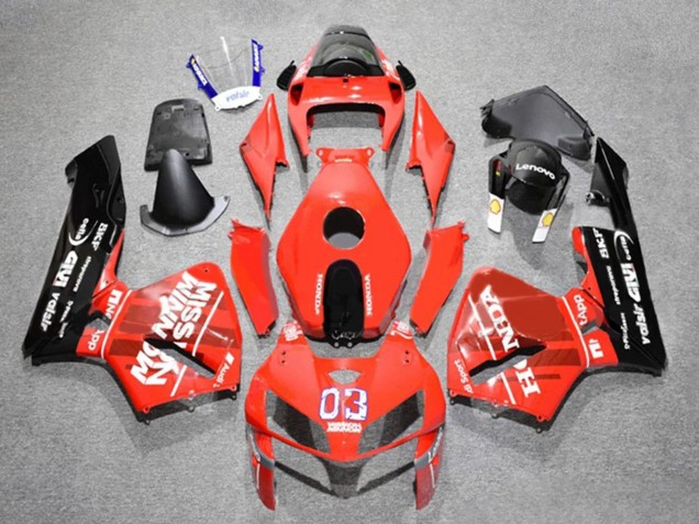Discount 2005-2006 Red Black White 03 Honda CBR600RR Motorcycle Fairings Canada