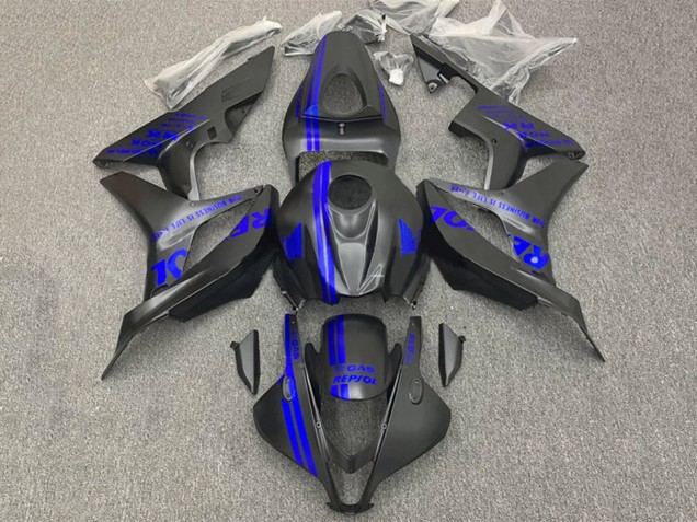 Discount 2007-2008 Blue Matte Black Repsol Honda CBR600RR Motorcycle Fairings Canada