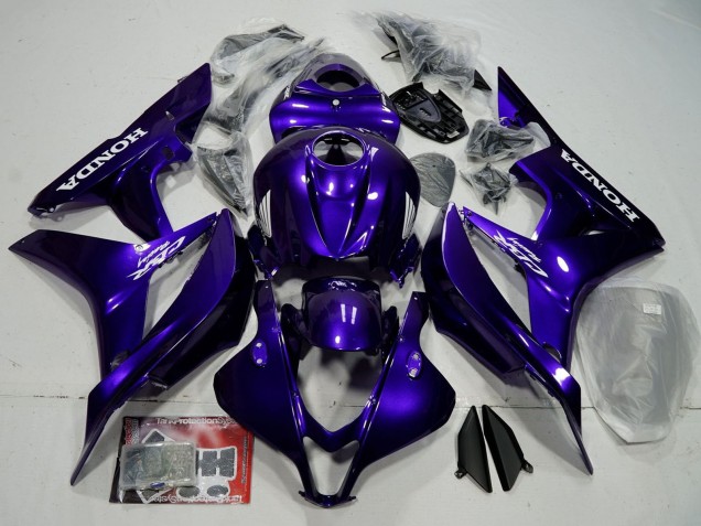 Discount 2007-2008 Blue Glossy Black Honda CBR600RR Bike Fairings Canada