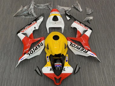 Discount 2007-2008 Yellow White Red Glossy Black Repsol HRC Honda CBR600RR Motorcycle Fairings Canada