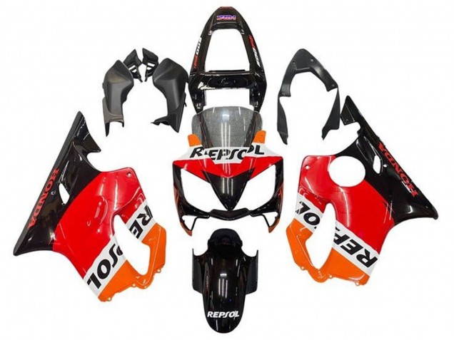 Discount 2001-2003 Orange White Red Glossy Black Repsol Honda CBR600 F4i Motorcycle Fairing Canada