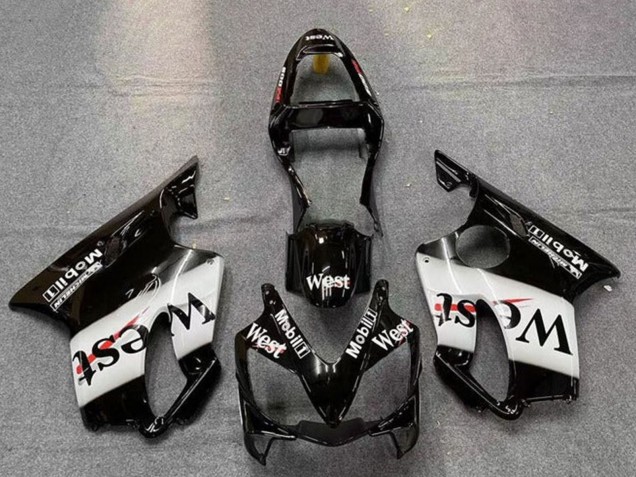 Discount 2001-2003 Glossy Black White West Honda CBR600 F4i Motorcycle Fairings Canada