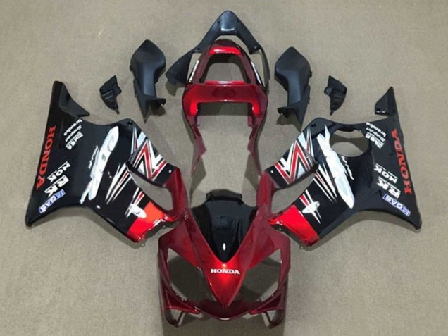 Discount 2001-2003 Candy Red Glossy Black Honda CBR600 F4i Motorcycle Fairings Canada