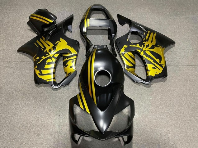 Discount 2001-2003 Gold Matte Black Skull Honda CBR600 F4i Motorcycle Fairings Canada