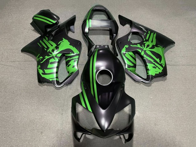 Discount 2001-2003 Green Matte Black Skull Honda CBR600 F4i Motorcycle Fairings Canada