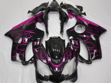 Discount 2004-2007 Glossy Black Pink Flame Honda CBR600 F4i Motorcycle Fairings Canada