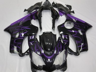 Discount 2004-2007 Glossy Black Purple Flame Honda CBR600 F4i Motorcycle Fairings Canada
