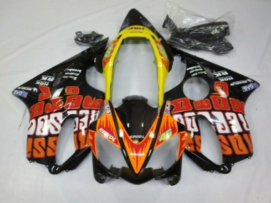 Discount 2004-2007 Yellow Orange Glossy Black Rossi Honda CBR600 F4i Motorcycle Fairings Canada