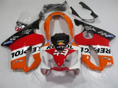 Discount 2004-2007 Orange White Red Glossy Black Repsol 93 Honda CBR600 F4i Motorcycle Fairings Canada