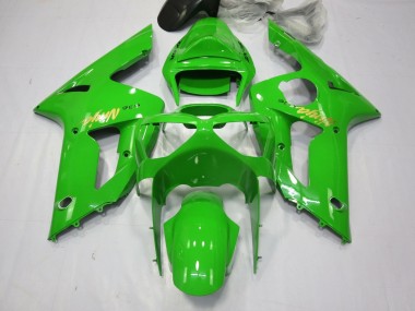 Discount 2003-2004 Green Gold Decal Kawasaki ZX6R Motorcycle Fairings Canada