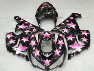 Discount 2005-2006 Black Pink Star Kawasaki ZX6R Motorcycle Fairings Canada