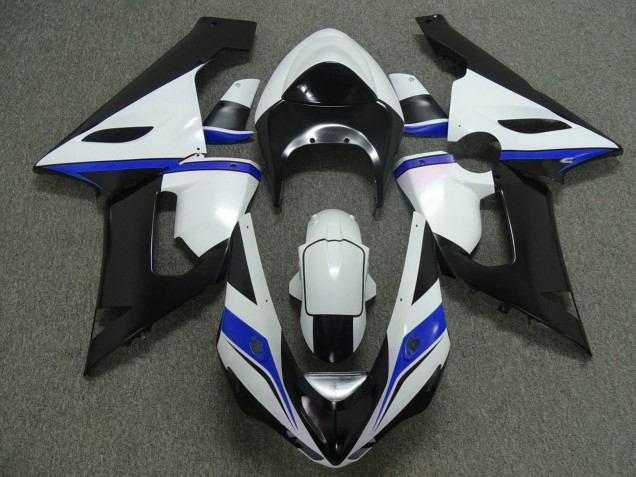 Discount 2005-2006 White Black Blue Kawasaki ZX6R Motorcycle Fairings Canada