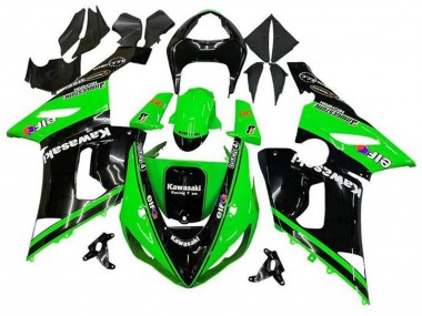Discount 2005-2006 Glossy Black Green White Elf Touch4 Bridgestone Kawasaki ZX6R Motorcycle Fairings Canada