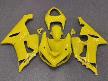 Discount 2005-2006 Yellow Kawasaki ZX6R Motorcycle Fairings Canada