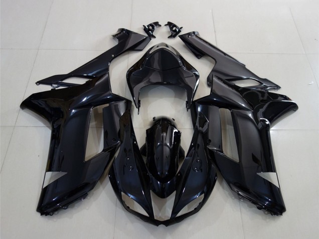 Discount 2007-2008 Glossy Black Kawasaki ZX6R Motorcycle Fairing Canada