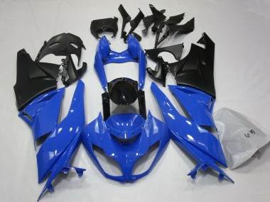 Discount 2007-2008 Blue Black Matte Black Kawasaki ZX6R Motorcycle Fairings Canada