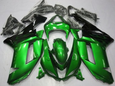 Discount 2007-2008 Green Black Kawasaki ZX6R Motorcycle Fairings Canada