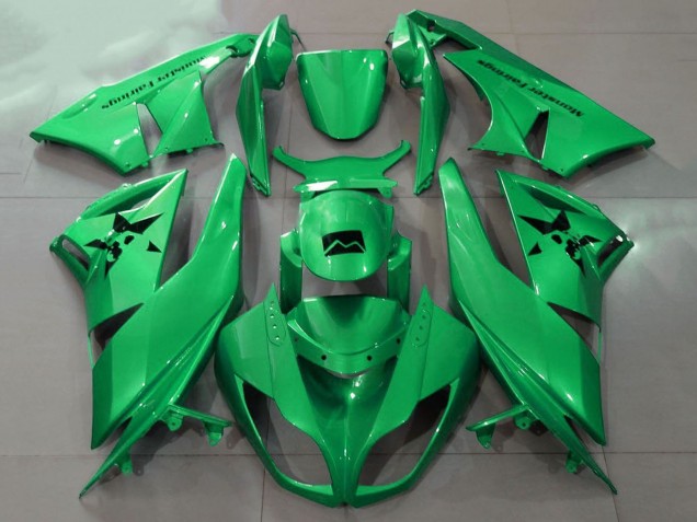 Discount 2007-2008 Metallic Green Kawasaki ZX6R Motorcycle Fairings Canada