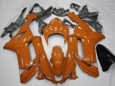 Discount 2007-2008 Orange Black Kawasaki ZX6R Motorcycle Fairing Canada
