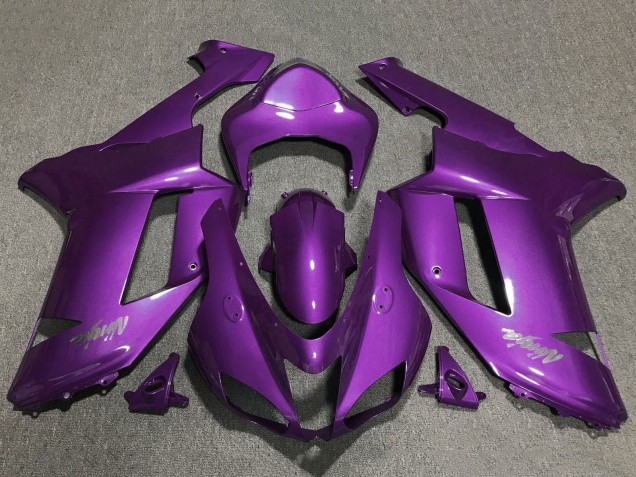 Discount 2007-2008 Purple Kawasaki ZX6R Motorcycle Fairings Canada