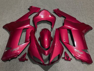 Discount 2007-2008 Red Chrome Kawasaki ZX6R Motorcycle Fairings Canada