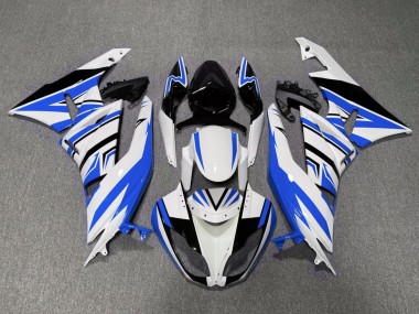 Discount 2007-2008 White Blue Black Kawasaki ZX6R Motorcycle Fairings Canada