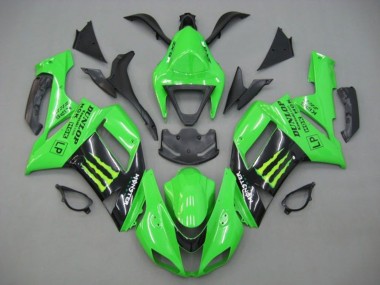 Discount 2007-2008 Green Black Monster Energy Kawasaki ZX6R Motorcycle Fairings Canada