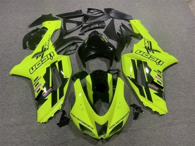 Discount 2007-2008 Neon Yellow Black Icon Kawasaki ZX6R Motorcycle Fairings Canada