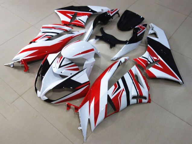 Discount 2009-2012 White Red Black Kawasaki ZX6R Motorcycle Fairings Canada