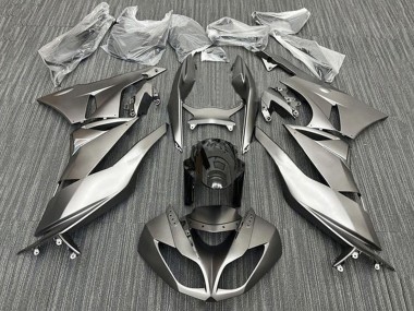 Discount 2009-2012 Matte Silver Black Kawasaki ZX6R Motorcycle Fairings Canada