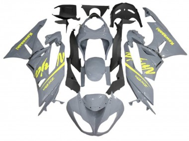 Discount 2009-2012 Nardo Grey Yellow Kawasaki ZX6R Motorcycle Fairings Canada