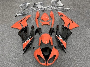 Discount 2009-2012 Orange Glossy Black Kawasaki ZX6R Motorcycle Fairing Canada