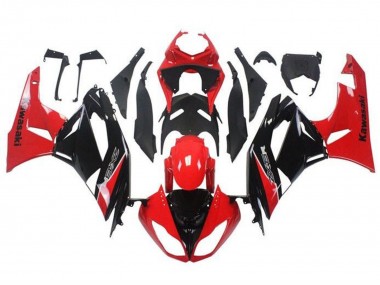 Discount 2009-2012 Red Glossy Black Kawasaki ZX6R Motorcycle Fairing Canada
