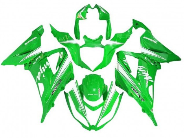 Discount 2013-2018 Green White Kawasaki ZX6R Motorcycle Fairings Canada