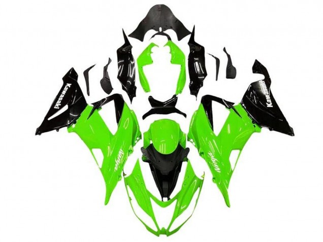 Discount 2013-2018 Green Glossy Black Kawasaki ZX6R Motorcycle Fairing Kits Canada