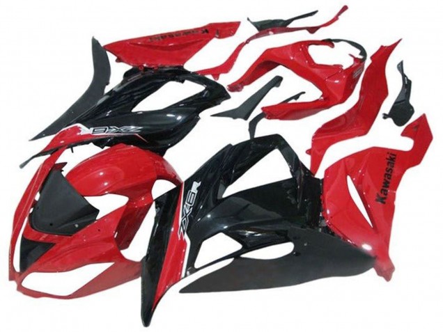 Discount 2013-2018 Red Glossy Black Kawasaki ZX6R Motorcycle Fairing Canada