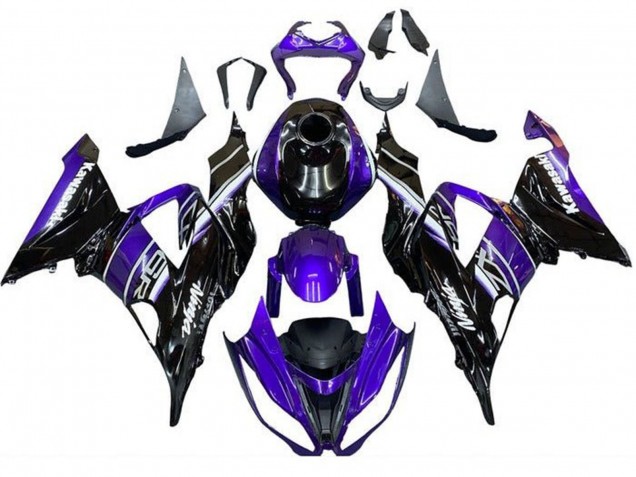 Discount 2013-2018 Blue Glossy Black Kawasaki ZX6R Motorcycle Fairing Canada