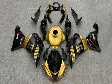 Discount 2013-2018 Gold Glossy Black Kawasaki ZX6R Motorcycle Fairings Canada