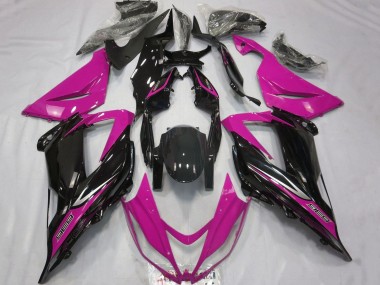 Discount 2013-2018 Pink Glossy Black Kawasaki ZX6R Motorcycle Fairings Canada