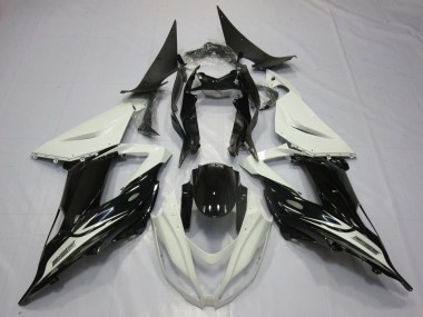 Discount 2013-2018 Pearl White Glossy Black Kawasaki ZX6R Motorcycle Fairings Canada