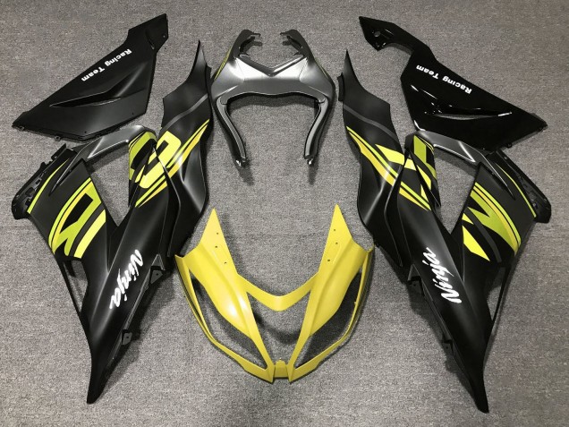 Discount 2013-2018 Matte Black Yellow Kawasaki ZX6R Motorcycle Fairings Canada