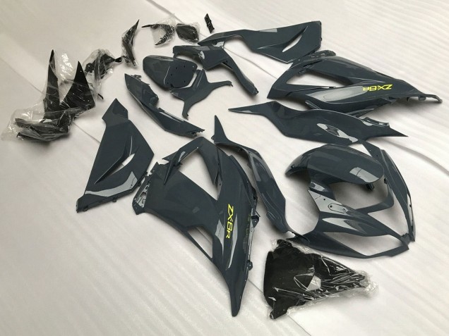 Discount 2013-2018 Dark Grey Yellow Kawasaki ZX6R Motorcycle Fairings Canada