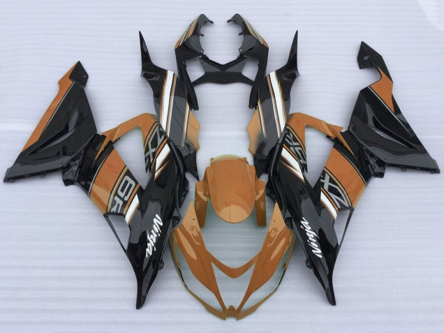 Discount 2013-2018 Orange Black White Kawasaki ZX6R Motorcycle Fairings Canada